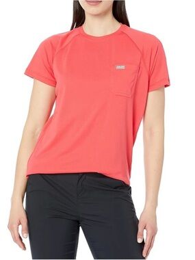 Ariat Women's Teaberry Pink Heat Fighter Short Sleeve Pocket T-Shirt Medium